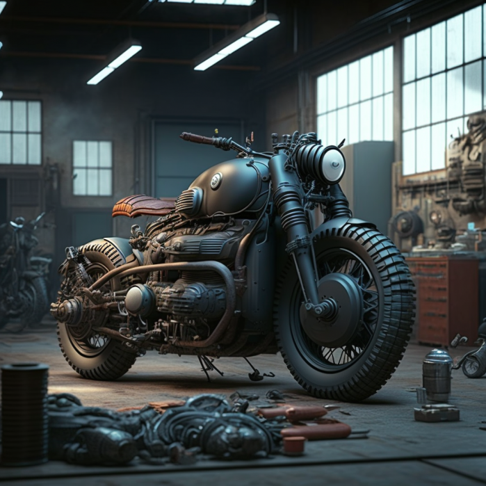 Motorrad Reparatur und Umbau